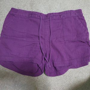 Old Navy XXL Purple Shorts 2xl Front and Back Pockets
